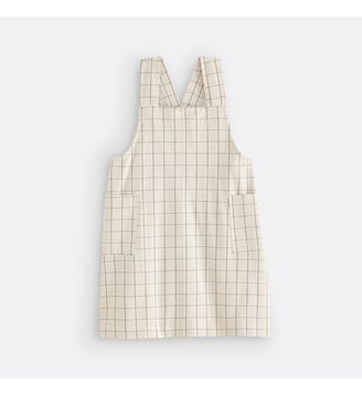 Tablier japonais carreaux tissé teint - La Redoute Interieurs - Naturel noir