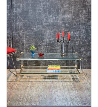 Table basse en verre Donna N°1009- Produit chiné - Debongout - Transparent