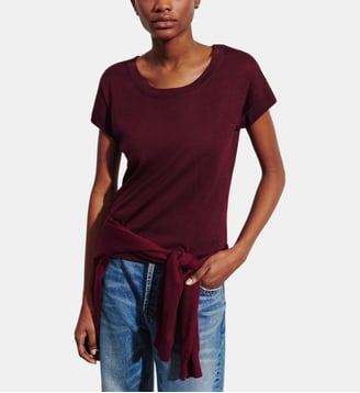 T-shirt droit en cachemire et soie - Bompard - Oxalis