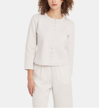 cardigan pression Le Petit - Agnès b. - Beige maddalena
