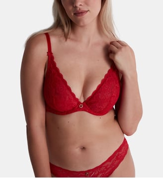 Soutien gorge Triangle avec armatures - Aubade - Rouge