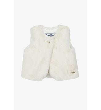 Gilet -  imitation fourrure - Tartine Et Chocolat - Écru