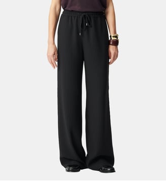 Pantalon de tailleur rayures tennis - Ikks - Noir