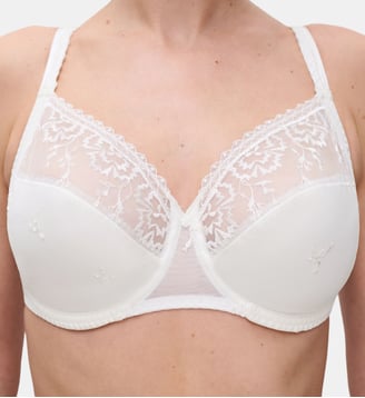 Soutien-gorge emboîtant broderie florale - Chantelle - Pin ciré