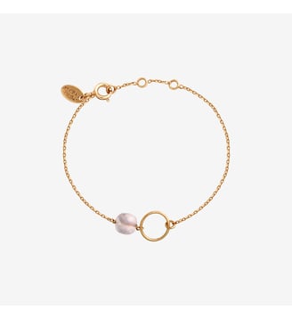 Bracelet doré quartz rose - FIDJI Caroline Najman