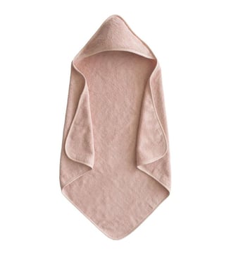 Cape de bain en coton bio - Mushie - Rose