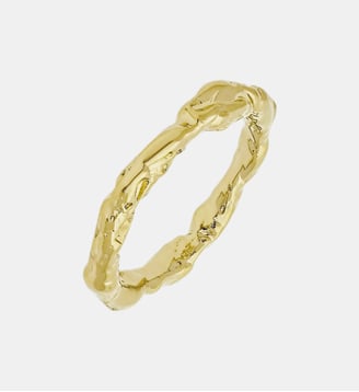 bague Adèle en étain doré - Agnès b. - Jaune tresor