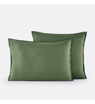 Taie d'oreiller satin de coton lavé La Redoute Interieurs