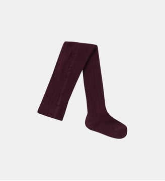 Collants en côtes - Cyrillus - Bordeaux