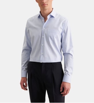 Chemise Business Manche longue Regular Col Kent - Seidensticker - Bleu