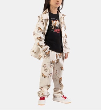 Veste coupe droite - Kenzo Kids - Pale trench