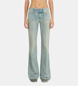 Bootcut Jeans Low Waist D-Hush - Diesel - Bleu moyen