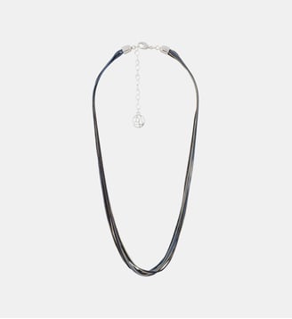 Collier multi rangs bleu et noir - Balaboosté - Bleu