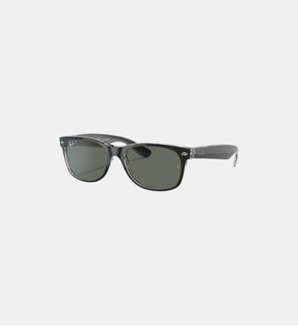 Lunettes de soleil Carré RB2132 New Wayfarer Flash - Ray Ban - Noir sur transparent