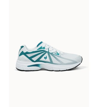 Sneakers running en mesh jacquard Vitesse - Le Coq Sportif - Optical white et fanfare