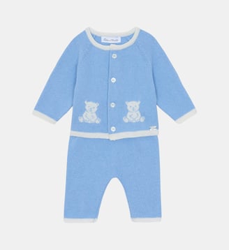 Ensemble long -  coton boutons - Tartine Et Chocolat - Bleu