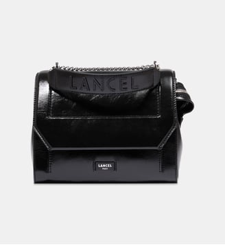 Sac à main à rabat M en cuir - Lancel - Noir