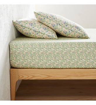 Drap housse satin de coton bonnet 30 cm - La Redoute Interieurs - Multicolore