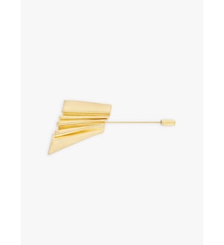 broche Constance en laiton doré - Agnès b. - Jaune doré