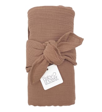 Lot de 2 langes Minimax - Babyshower - Marron