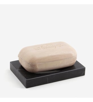Porte-savon noir mat - Marbre - Bath Bazaar - Noir