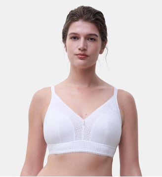 Soutien-gorge sans armature maintien maille douce - Chantelle - Blanc