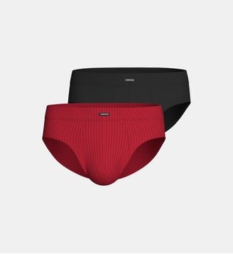 Lot 2 Slips en Lyocell - Impetus - Rouge foncé