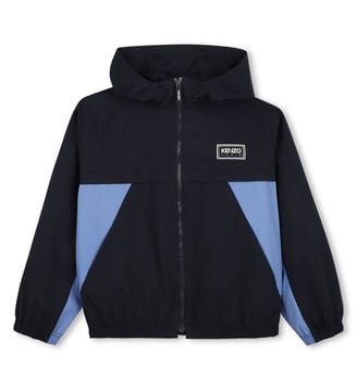 Coupe-vent à capuche - Kenzo Kids - Bleu mistral