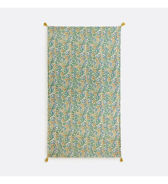 Fouta XL, imprimé floral, doublée en éponge - La Redoute Interieurs - Imprimé fleurs