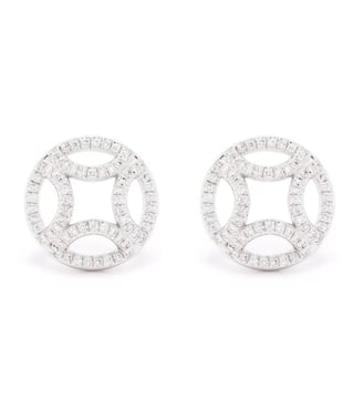 Boucles d'oreilles Perpétuel.le pavées - Loyal.e Paris - Or blanc