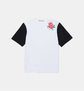 T-shirt avec imprimé et sequins - Marni - Blanc