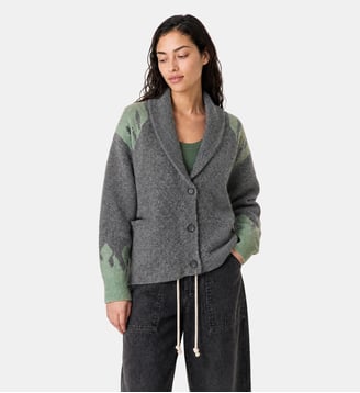 Cardigan Mario Flamme - Leon & Harper - Anthracite