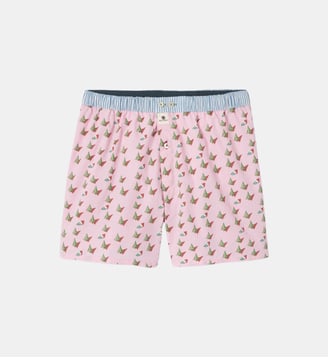 Caleçon Pink forest en coton biologique - Billybelt - Rose
