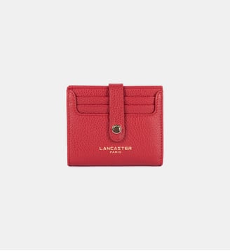 Porte-cartes Milano Ana en cuir - Lancaster - Rouge