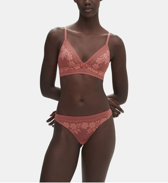 String en dentelle Heloise - Simone Pérèle - Corail