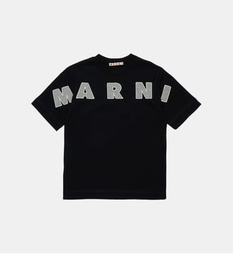 T-shirt logo en coton - Marni - Noir
