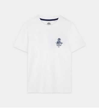 T-shirt à manches courtes - Timberland - Blanc et bleu