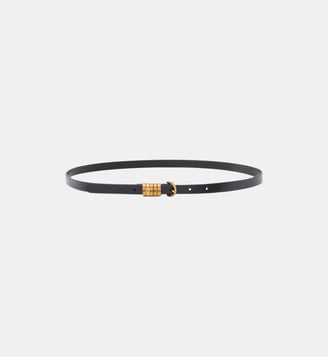 Ceinture avec logo pinko 1,2 cm - Pinko - Noir or antique