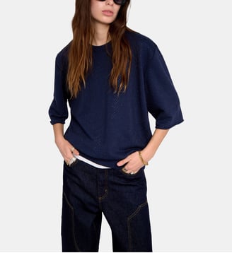 Sweatshirt Edmond - Zadig&Voltaire - Bleu encre