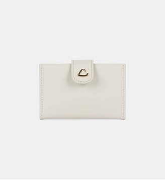 Porte-cartes Paris Philos en cuir - Lancaster - Écru