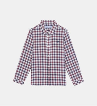 Chemise -  coton carreaux - Tartine Et Chocolat - Écru