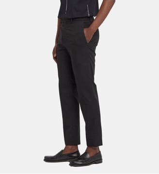 pantalon Lucky Slim en coton noir - Agnès b. - Noir