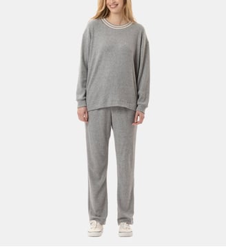 Jogging en maille tricot ESMEE 802 - Lingerie Le Chat - Gris
