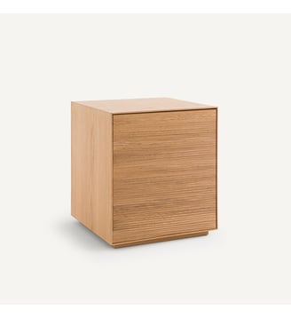 Caisson bureau 1 porte chêne et plaqué AM.PM