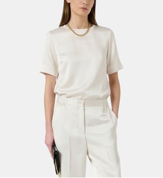 top en satin - cileia - Gerard Darel - Écru