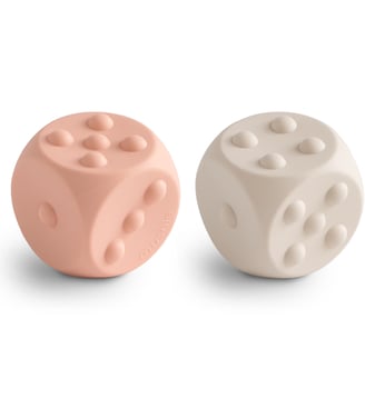 Lot de 2 balles sensorielles - Mushie - Rose
