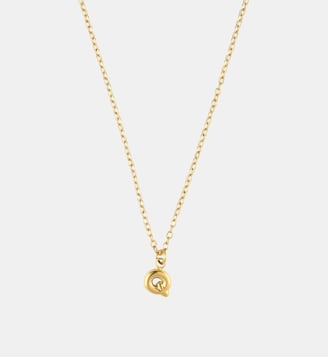 Collier à pendentif lettre Q acier inoxydable - Balaboosté - Doré