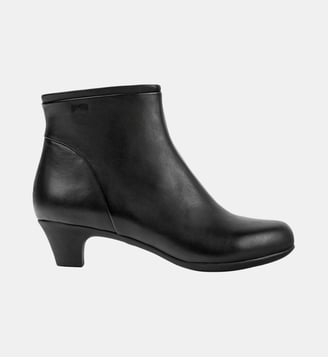 Bottines Helena cuir - Camper - Noir