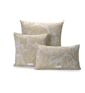 Housse de coussin Barbarde 100% coton - Le Jacquard Francais - Beige sable