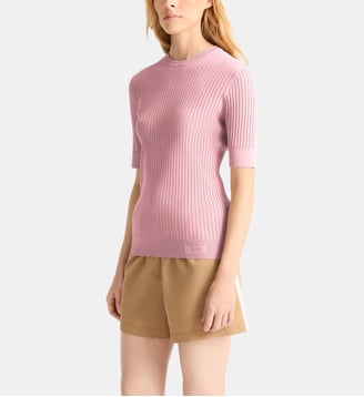 T-shirt manches courtes jadou col rond coupe ajustée - Fusalp - Icy pink